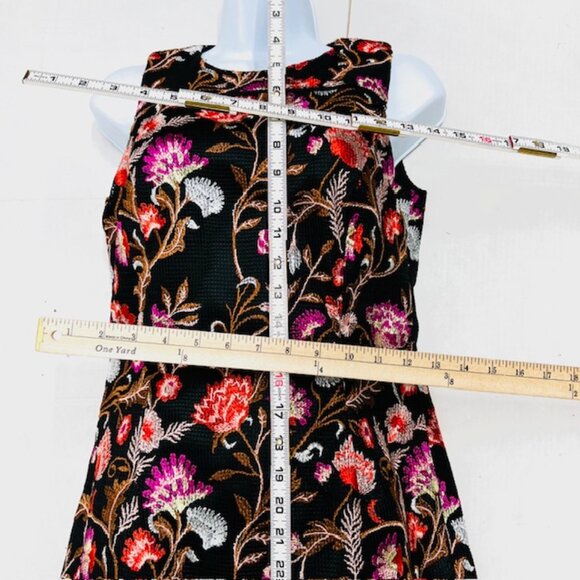 White house Black Market Midi dress overall lace , sleeveless black gold (dr7) - Picture 7 of 7